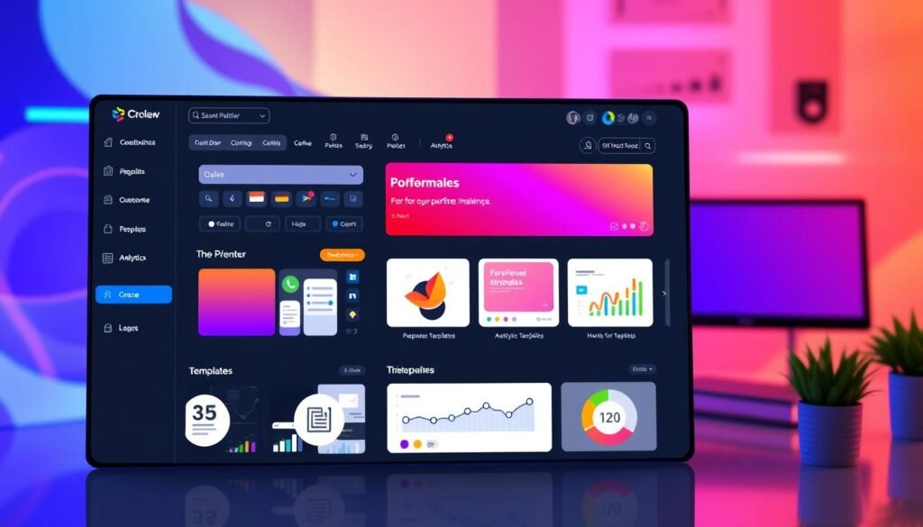 website builder interface